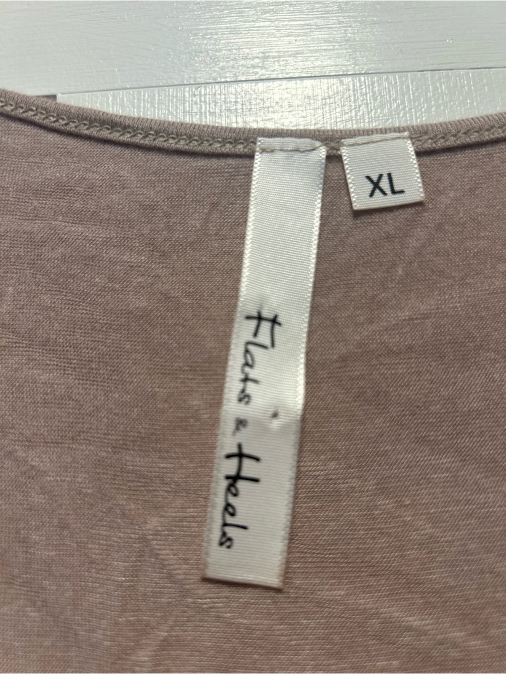 Layered Ruffle Tank Top - Taupe - Picture 3 of 5